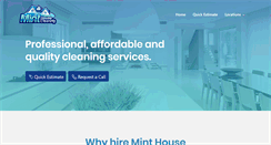 Desktop Screenshot of minthousecleaning.com